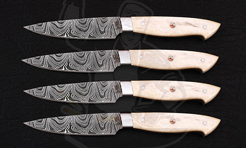 Damascus Pairing Knife set ( 4 piece)