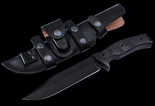 Carbon Steel Powder Coated Combat Tactical knife 