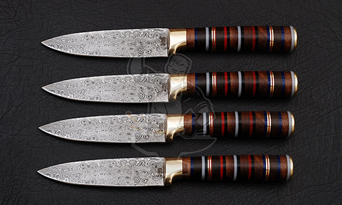 Damascus Pairing Knife Set (4 piece)