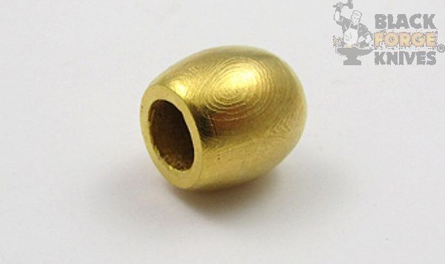 Damascus Steel  Gold Plated Bead