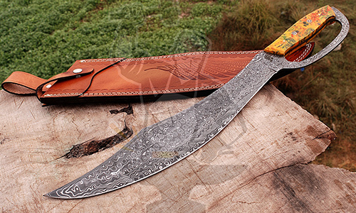 Damascus Fighting Bowie