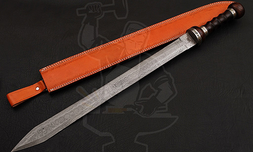 Damascus Gladius sword