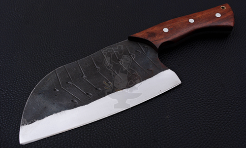 Carbon steel Serbian cleaver knife 
