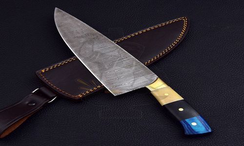 Damascus Steel Blade Chef Knife