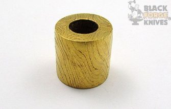 Damascus Steel Gold Plated Bead