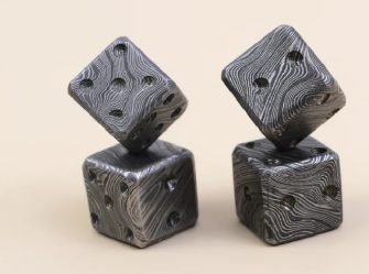 DAMASCUS STEEL DICE