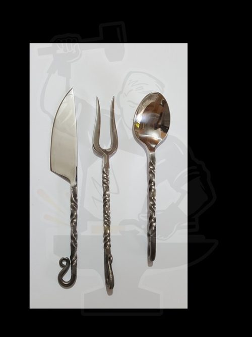 HANDMADE MEDIEVAL STYLE CUTLERY FEASTING SET ( 3 PIECE)