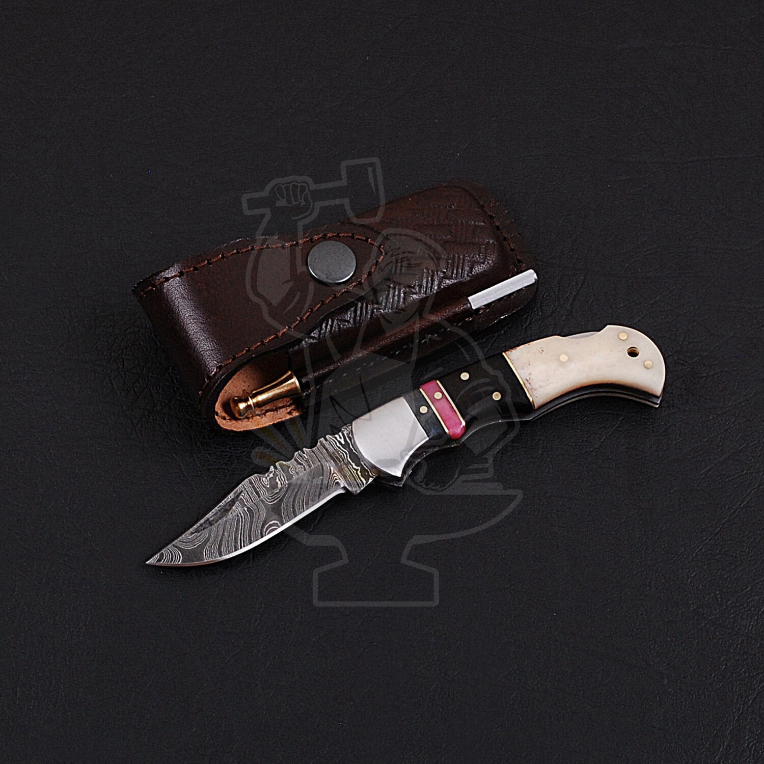 DAMASCUS FOLDING KNIFE