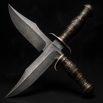 Damascus Bowie Knives