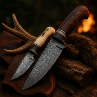 Damascus Hunting&Skinner Knives