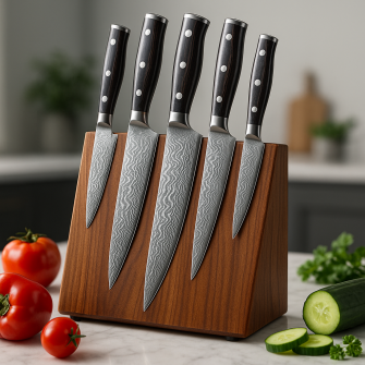 Damascus Kitchen knife Set