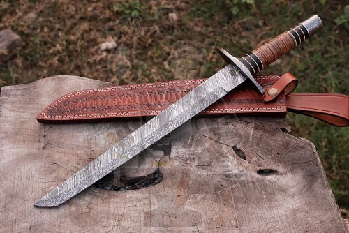 DAMASCUS TANTO KNIFE