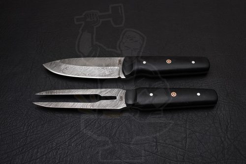Damascus Carving Knife set ( 2 piece)