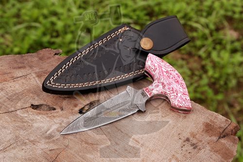 Damascus Push dagger
