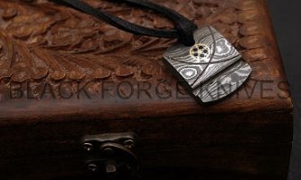 DAMASCUS PENDANT