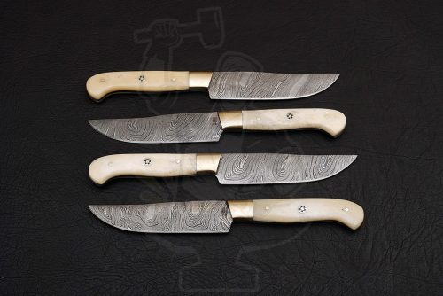Damascus Steak Knife set (04 piece)