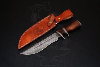 Damascus Sub Hilt Bowie