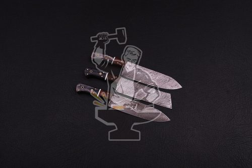 Damascus Chef Knife Set ( 3 Piece)