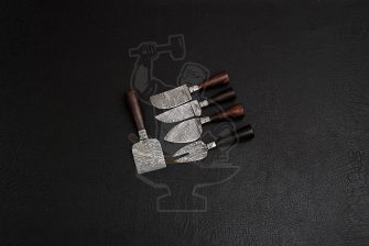 DAMASCUS CHEESE KNIFE SET (5 PIECE)