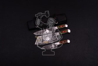 J2 STEEL  CHEF KNIFE SET (3  PIECE )