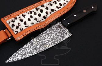 Carbon Chef Knife (etched)
