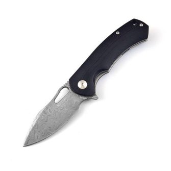 Damascus steel Ball Bearing Flipper Knife