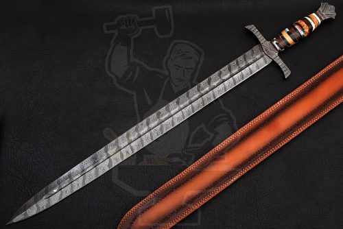 Damascus Celtic sword