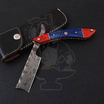 DAMASCUS STRAIGHT RAZOR