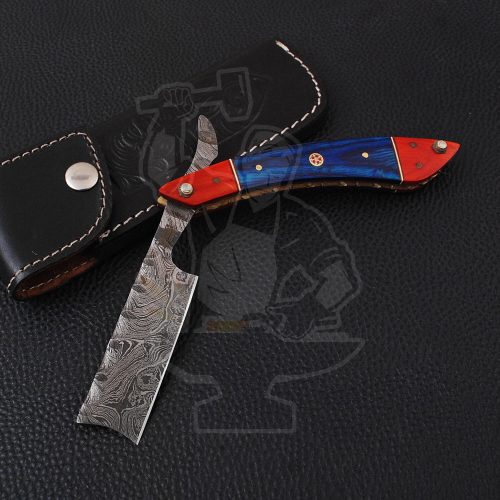 DAMASCUS STRAIGHT RAZOR