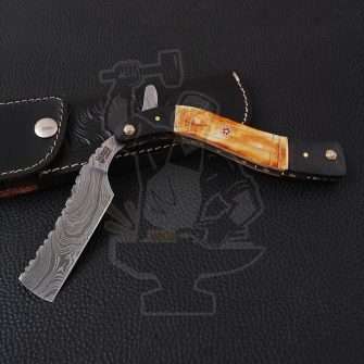 DAMASCUS STRAIGHT RAZOR