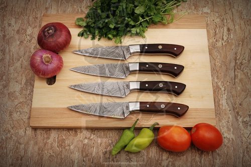 Damascus Pairing Knife Set (4 piece)
