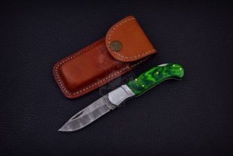 Damascus Steel Pocket Knife