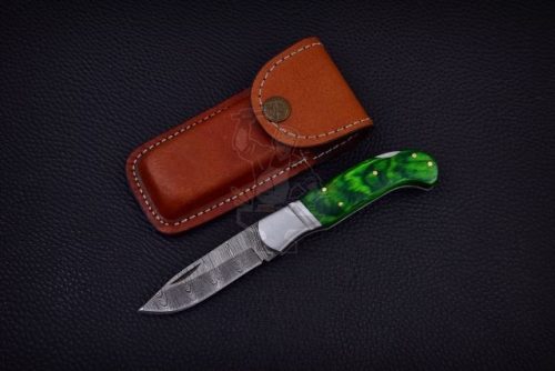 Damascus Steel Pocket Knife