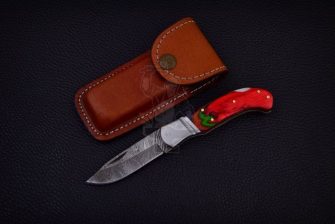 Damascus Steel Pocket Knife