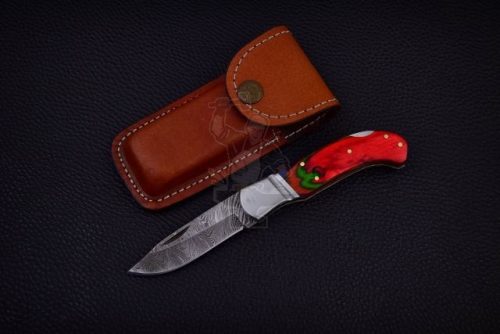 Damascus Steel Pocket Knife