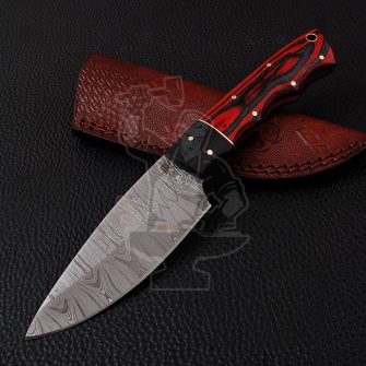 DAMASCUS SKINNER KNIFE