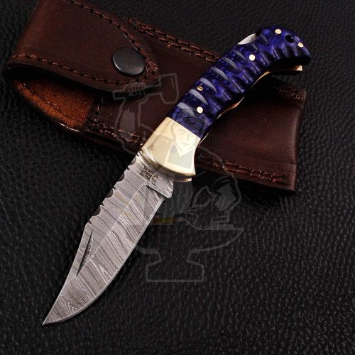 DAMASCUS FOLDING KNIFE