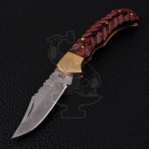 DAMASCUS FOLDING KNIFE