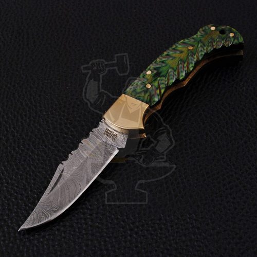 DAMASCUS FOLDING KNIFE