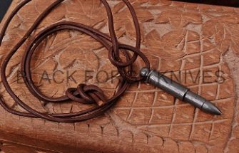 DAMASCUS BULLET PENDANT