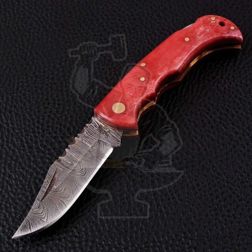DAMASCUS FOLDING KNIFE