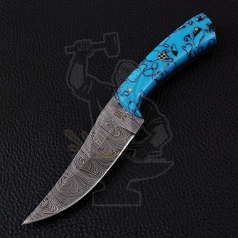 DAMASCUS SKINNER KNIFE