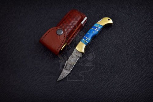 DAMASCUS FOLDING KNIFE