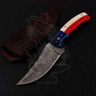 Damascus SKINNER KNIFE