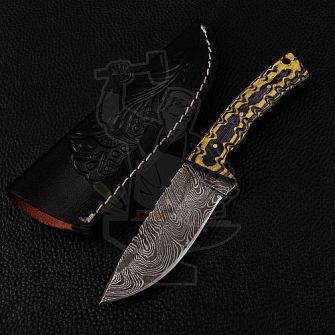 DAMASCUS SKINNER KNIFE