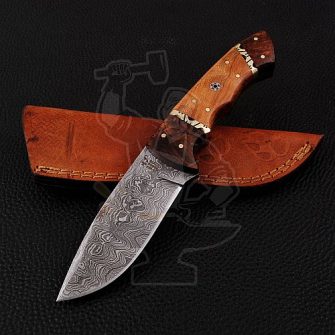 DAMASCUS SKINNER KNIFE