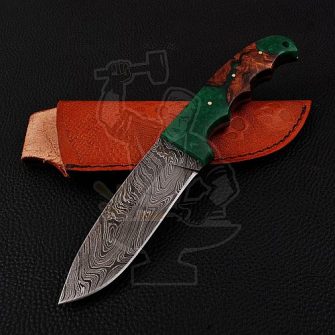 DAMASCUS SKINNER KNIFE