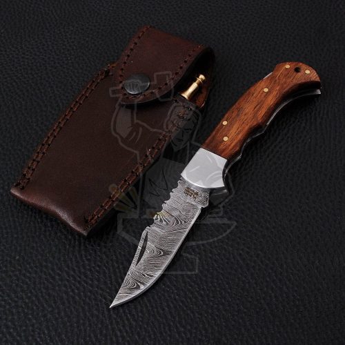 DAMASCUS FOLDING KNIFE