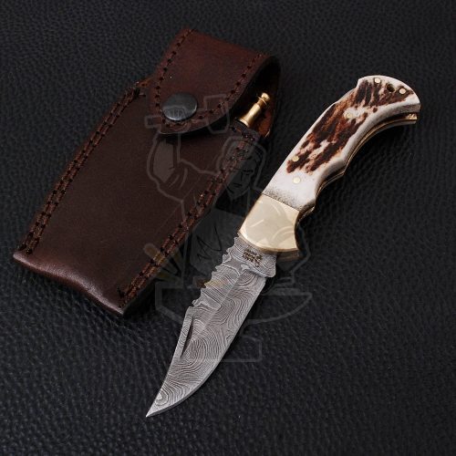 DAMASCUS FOLDING KNIFE