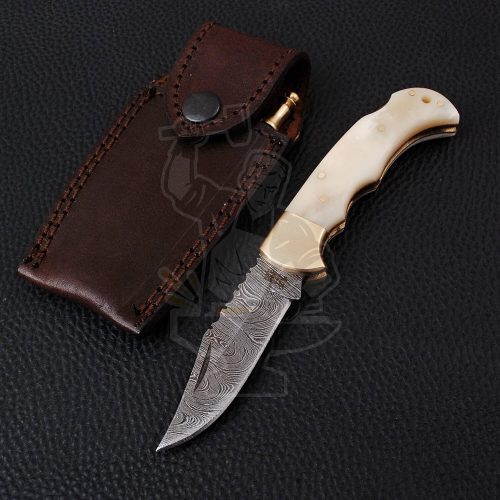 DAMASCUS FOLDING KNIFE